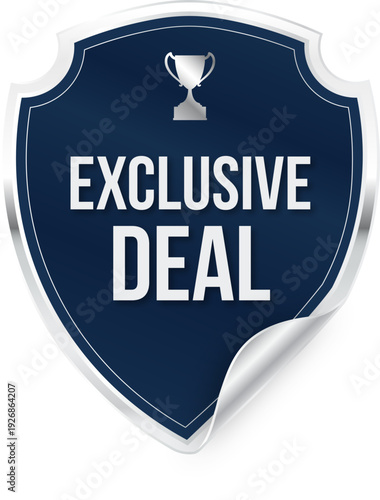 Exclusive Shield Label Badge Vector for Quality Badges, Guarantee Labels, Award Certification & Trust Seals