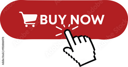 Buy now button vector icon