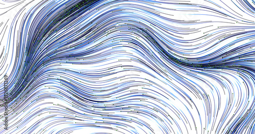 Abstract art with curved li...