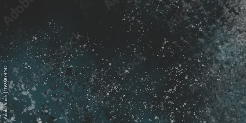 Abstract design of white powder cloud isolated on black, dark background. abstract white powder explosion. Particles cloud screen saver, wallpaper. Milky Way shot with blue atmosphere.
