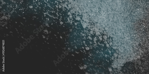 Abstract design of white powder cloud isolated on black, dark background. abstract white powder explosion. Particles cloud screen saver, wallpaper. Milky Way shot with blue atmosphere.
