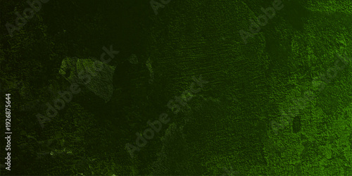 Green paint and cracked plaster. Darker mossy and emerald tones blended with faded sage. Rough concrete or cement surface feel. vignette around edges for depth. Metallic text for a luxury–grunge. 