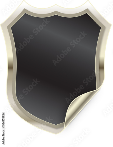 Shield Label Badge Vector for Quality Badges, Guarantee Labels, Award Certification & Trust Seals