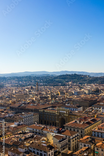 Florence old town city view