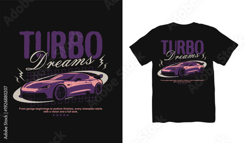 Racing car streetwear t shirt design, urban t shirt, Retro 90s t shirt design, California street race design, Street Racing, street style fashion, urban trendy t-shirt design, Racing club Illustration