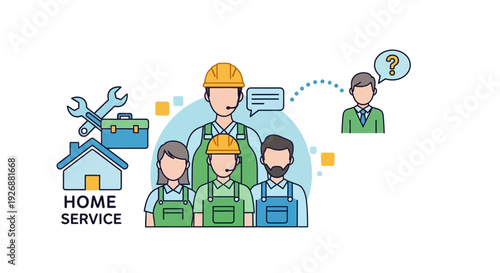 Home Service Team Providing Expert Assistance and Solutions.