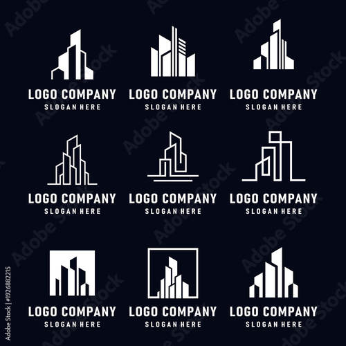 Modern Building and Cityscape Logo Collection