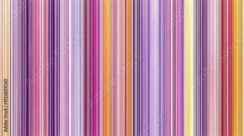 Abstract Multicolored Vertical Stripes with Textured Surface and Varied Widths in Warm and Cool Tones, Creating a Striking Visual Pattern on a White Background