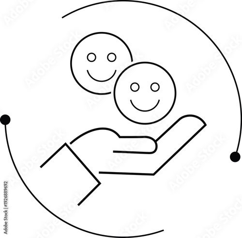 Support and care for happy people