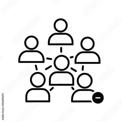 Family tree diagram minimalist black line art genealogy chart design vector illustration