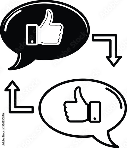 Facebook like exchange icon