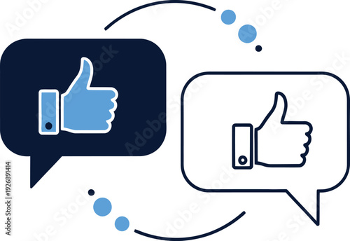 Social media engagement and interaction concept