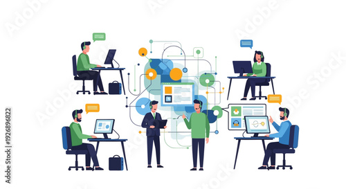 Team Collaboration and Communication in a Modern Workplace Environment.