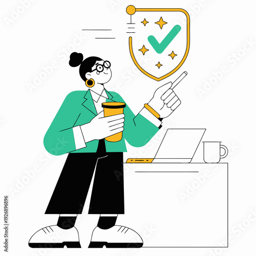 Business professional using digital tablet and stylus interacting with artificial intelligence chip interface, showing data analytics dashboards, automation workflow, and smart technology concept.