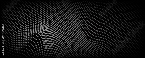 Foto Wave dots abstract pattern