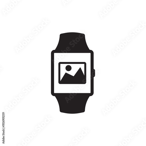 gallery symbol appearance icon on smart watch devices, wearable devices.