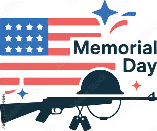 Memorial Day vector design illustration