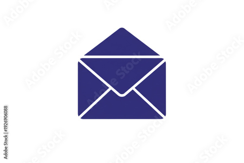 Email Icon: A simplified graphic illustration of an open envelope, symbolizing communication, correspondence, and digital messaging.
