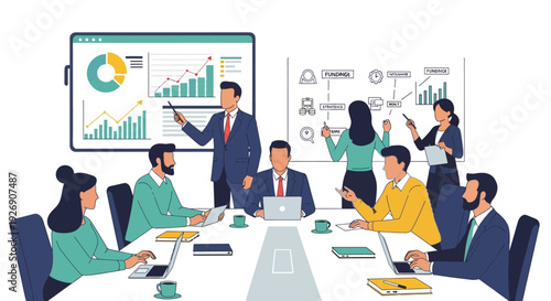 Business Meeting Presentation Strategy Discussion.