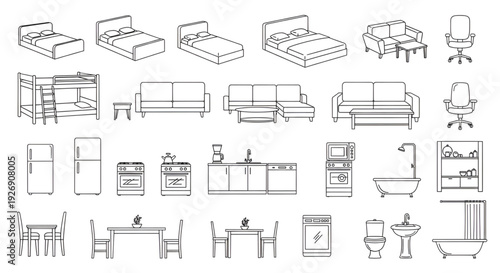 Architectural 2D drafting plan of a modern ergonomic lounge chair