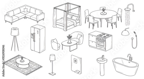 Architectural 2D drafting plan of a modern ergonomic lounge chair