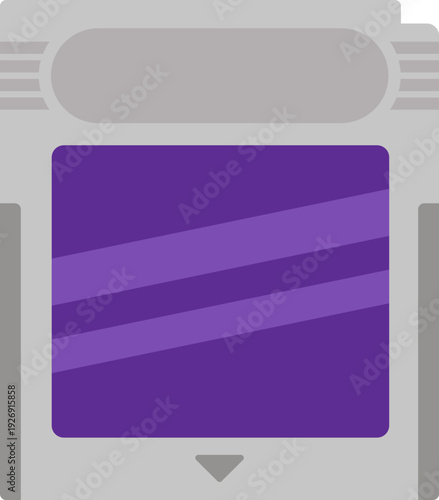 Flat Graphic Style Game Cartridge Detail Nostalgic Entertainment Media Icon