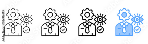 Eye Specialist Icon Different Style Outline Collection Set 