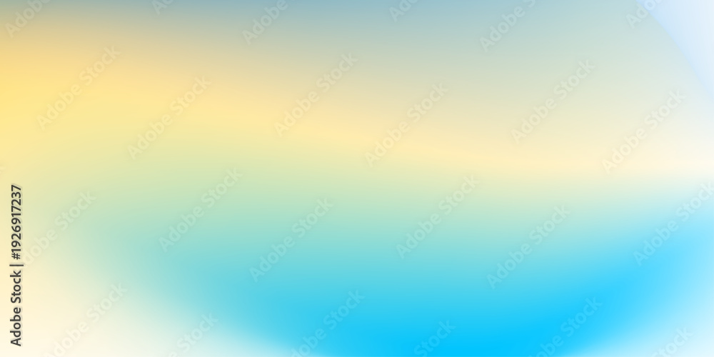 Fototapeta premium Soft Green Blue Yellow Gradient Abstract Background. Vivid blurred colorful wallpaper background. Pastel Smooth Gradient Background . Trendy fluid wave 3d rendering. Abstract stylish blurred texture 