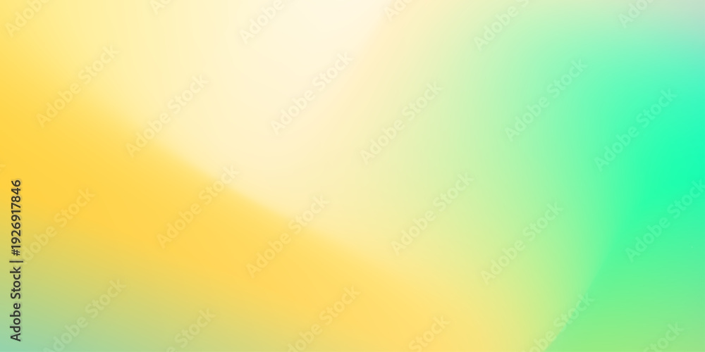 Obraz premium Soft Green Blue Yellow Gradient Abstract Background. Vivid blurred colorful wallpaper background. Pastel Smooth Gradient Background . Trendy fluid wave 3d rendering. Abstract stylish blurred texture 