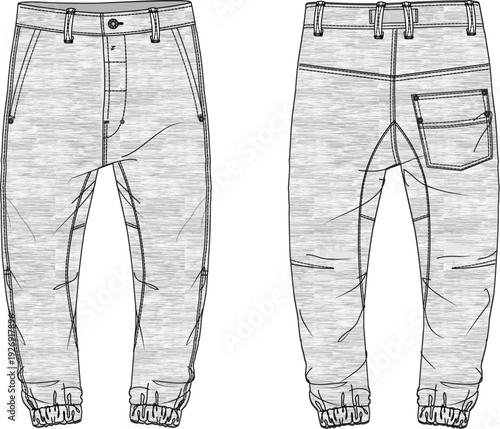 mens jogger vector