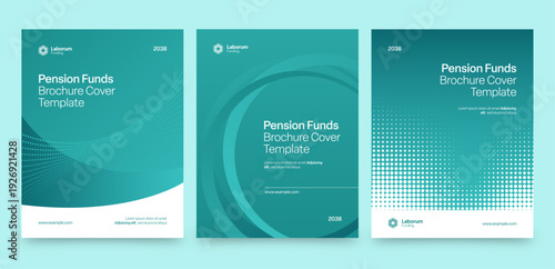 Corporate Brochure Cover Template, business report front page design