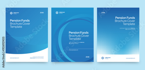 Corporate Brochure Cover Template, business report front page design