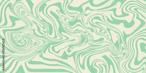 Groovy hippie 70s backgrounds. Waves, swirl, twirl pattern