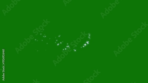 Wallpaper Mural Glowing sparkle burst overlay, magic glitter dust trail, white twinkling stars line animation, shining fairy shimmer transition, seamless starry particles on green screen background 4K Torontodigital.ca
