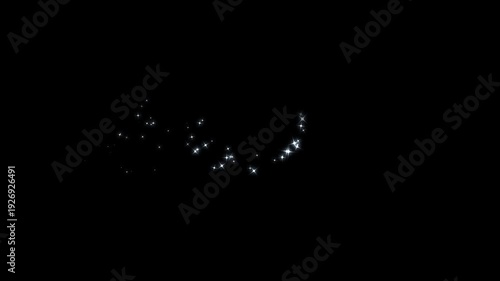 Wallpaper Mural Luxury white glitter sparkles line, magic pixie dust path trail, glowing twinkle stars burst animation, fairy sparkle shimmer transition effect on transparent black screen background 4K Torontodigital.ca
