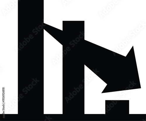 vector illustration of a silhouette of a column