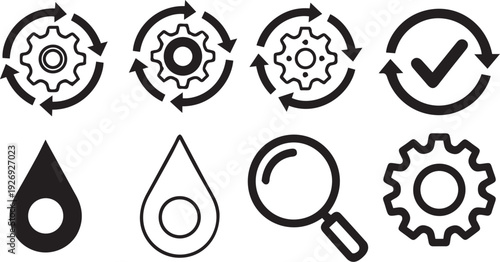 set of vector icons different 