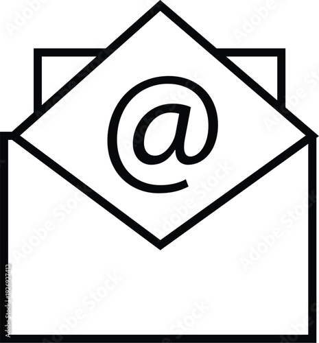e mail symbol icon vector