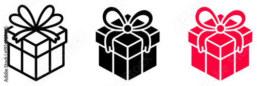 gift box present icon illustration