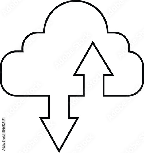 cloud icon on a white background