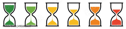 hourglass timer sandglass vector icon