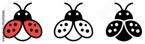 cute ladybug cartoon vector icon