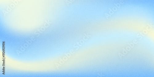 Beautiful Flowing Summer Color Abstract Background. Sky blue and cream gradient mesh background. Refreshing abstraction artwork.