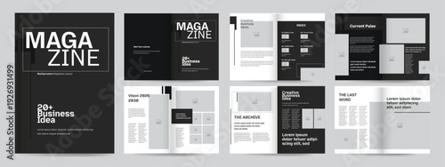 Professional Corporate Magazine Layout  A4  Business Brochure Template  Multipurpose Design