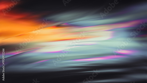 Cuadro en lienzo Abstract Motion Blur Background with Colorful Diagonal Light Streaks