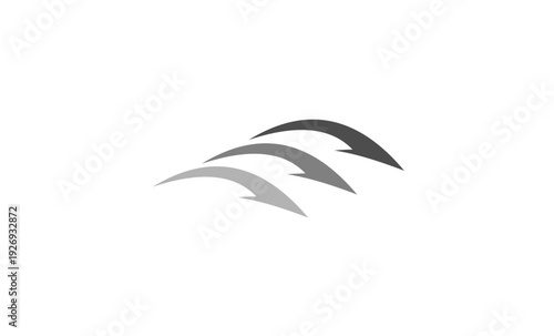 Free Download line vector arrow logo concept design creative landscape logo - GFXLoad
