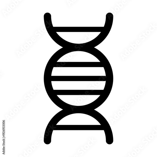 DNA / DNS genetics genes Icon Symbol - deoxyribonucleic acid - science biology