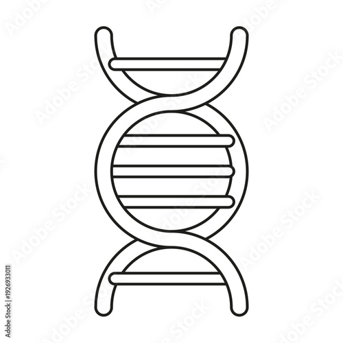 DNA / DNS genetics genes Icon Symbol - deoxyribonucleic acid - science biology