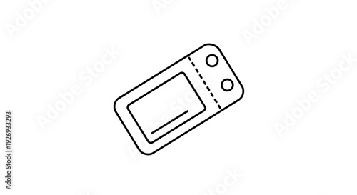 single blister pack with two round tablets hand drawn medical line art illustration