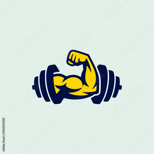 Fitness gym logo design vector